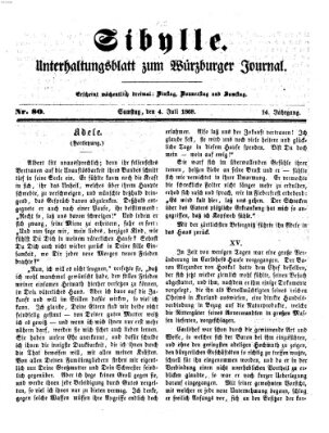 Sibylle (Würzburger Journal) Samstag 4. Juli 1868