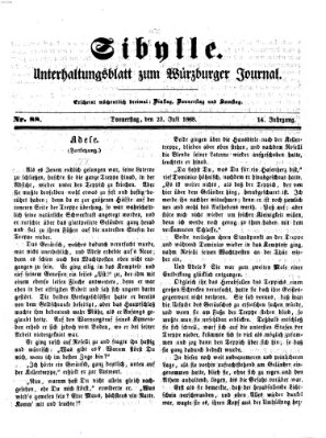 Sibylle (Würzburger Journal) Donnerstag 23. Juli 1868