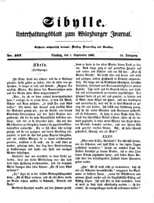 Sibylle (Würzburger Journal) Samstag 5. September 1868