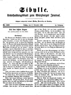 Sibylle (Würzburger Journal) Dienstag 17. November 1868