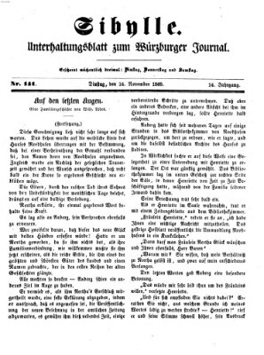 Sibylle (Würzburger Journal) Dienstag 24. November 1868