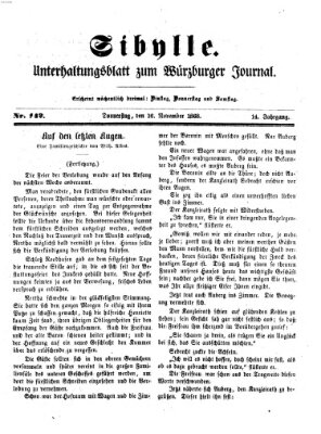 Sibylle (Würzburger Journal) Donnerstag 26. November 1868