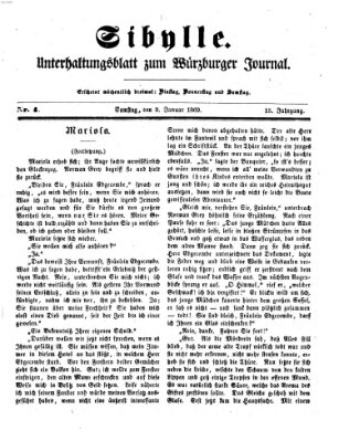 Sibylle (Würzburger Journal) Samstag 9. Januar 1869