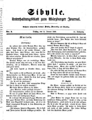 Sibylle (Würzburger Journal) Dienstag 12. Januar 1869