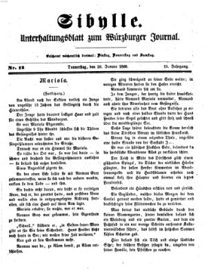 Sibylle (Würzburger Journal) Donnerstag 28. Januar 1869