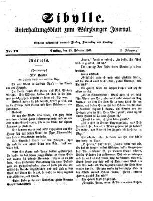 Sibylle (Würzburger Journal) Samstag 13. Februar 1869