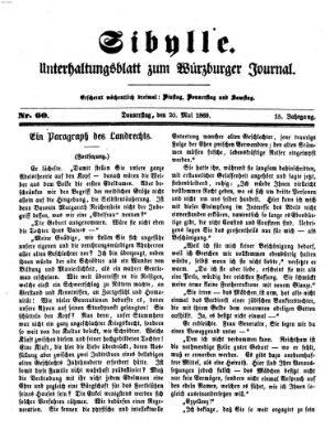 Sibylle (Würzburger Journal) Donnerstag 20. Mai 1869