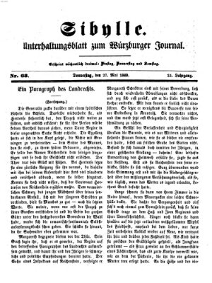 Sibylle (Würzburger Journal) Donnerstag 27. Mai 1869