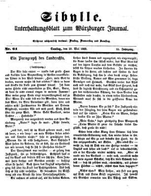 Sibylle (Würzburger Journal) Samstag 29. Mai 1869