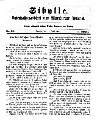 Sibylle (Würzburger Journal) Samstag 12. Juni 1869