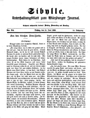 Sibylle (Würzburger Journal) Dienstag 22. Juni 1869