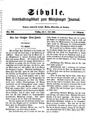 Sibylle (Würzburger Journal) Dienstag 6. Juli 1869