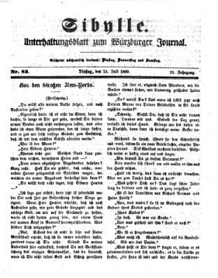 Sibylle (Würzburger Journal) Dienstag 13. Juli 1869