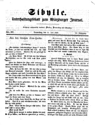 Sibylle (Würzburger Journal) Donnerstag 22. Juli 1869