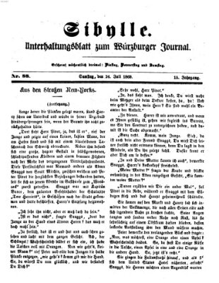 Sibylle (Würzburger Journal) Samstag 24. Juli 1869