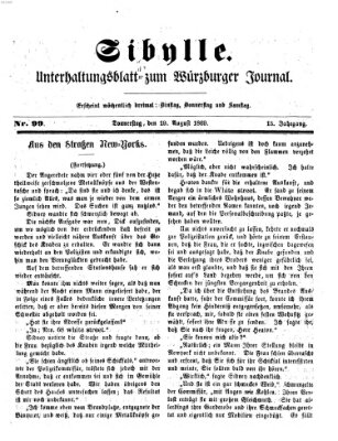 Sibylle (Würzburger Journal) Donnerstag 19. August 1869