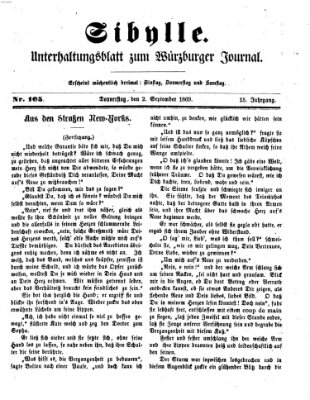 Sibylle (Würzburger Journal) Donnerstag 2. September 1869