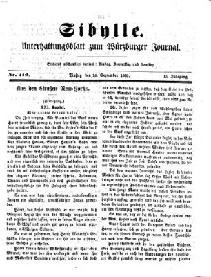 Sibylle (Würzburger Journal) Dienstag 14. September 1869