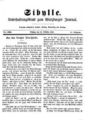 Sibylle (Würzburger Journal) Dienstag 19. Oktober 1869