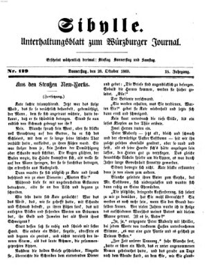 Sibylle (Würzburger Journal) Donnerstag 28. Oktober 1869