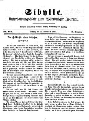 Sibylle (Würzburger Journal) Dienstag 23. November 1869