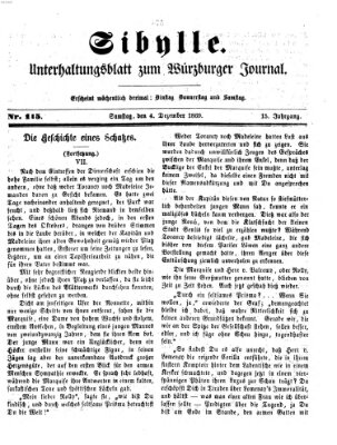 Sibylle (Würzburger Journal) Samstag 4. Dezember 1869