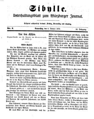 Sibylle (Würzburger Journal) Donnerstag 6. Januar 1870