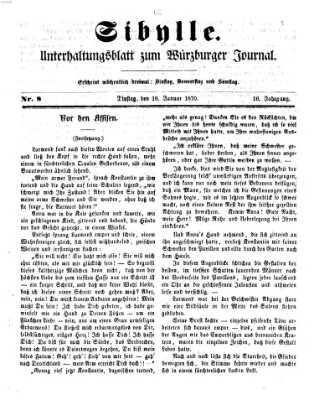 Sibylle (Würzburger Journal) Dienstag 18. Januar 1870