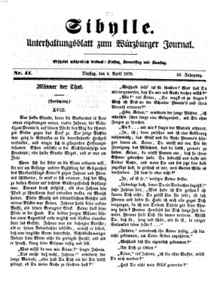 Sibylle (Würzburger Journal) Dienstag 5. April 1870