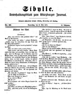 Sibylle (Würzburger Journal) Donnerstag 26. Mai 1870