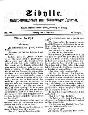 Sibylle (Würzburger Journal) Samstag 4. Juni 1870