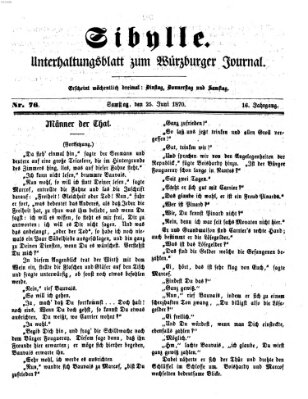 Sibylle (Würzburger Journal) Samstag 25. Juni 1870