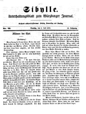 Sibylle (Würzburger Journal) Samstag 2. Juli 1870