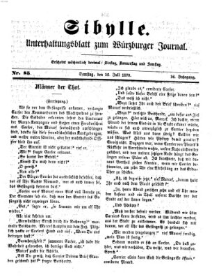 Sibylle (Würzburger Journal) Samstag 16. Juli 1870