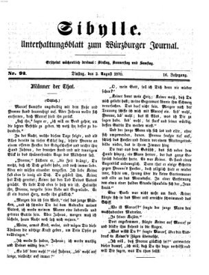 Sibylle (Würzburger Journal) Dienstag 2. August 1870