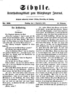 Sibylle (Würzburger Journal) Samstag 3. September 1870