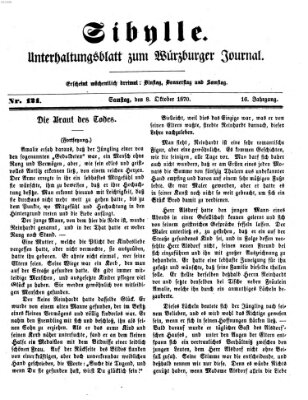 Sibylle (Würzburger Journal) Samstag 8. Oktober 1870