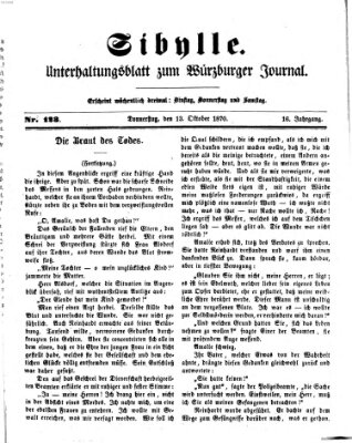 Sibylle (Würzburger Journal) Donnerstag 13. Oktober 1870