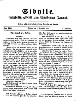 Sibylle (Würzburger Journal) Dienstag 1. November 1870