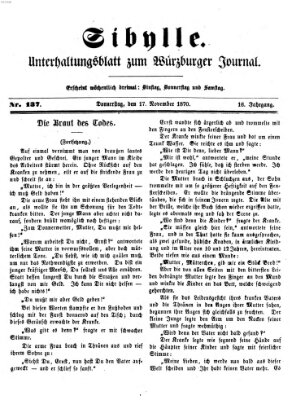 Sibylle (Würzburger Journal) Donnerstag 17. November 1870