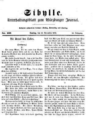 Sibylle (Würzburger Journal) Samstag 19. November 1870