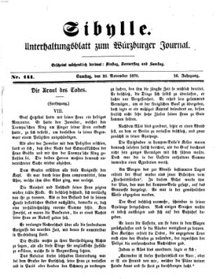 Sibylle (Würzburger Journal) Samstag 26. November 1870