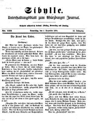 Sibylle (Würzburger Journal) Donnerstag 1. Dezember 1870