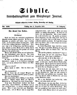 Sibylle (Würzburger Journal) Dienstag 13. Dezember 1870