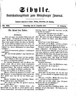 Sibylle (Würzburger Journal) Donnerstag 29. Dezember 1870