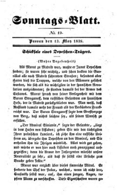 Kourier an der Donau. Sonntags-Blatt : der Unterhaltung gewidmet ; eine Zugabe zum Kourier an der Donau (Donau-Zeitung) Sonntag 13. Mai 1838