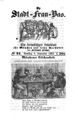 Stadtfraubas Samstag 6. September 1862