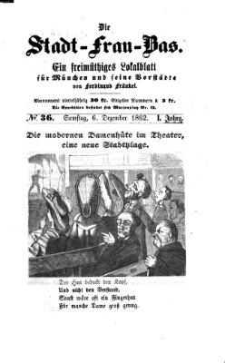 Stadtfraubas Samstag 6. Dezember 1862