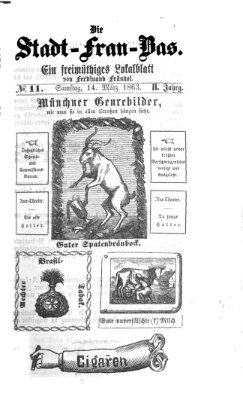 Stadtfraubas Samstag 14. März 1863