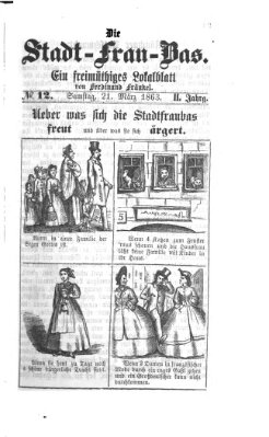 Stadtfraubas Samstag 21. März 1863